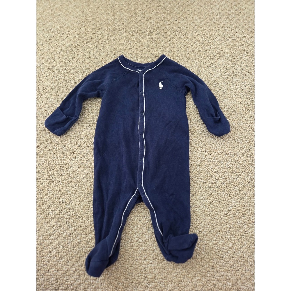 Ralph lauren baby boy sleeper 3 mos
